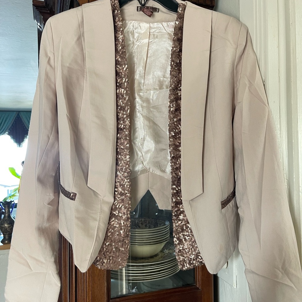 dmLm Beige and Brown Jacket